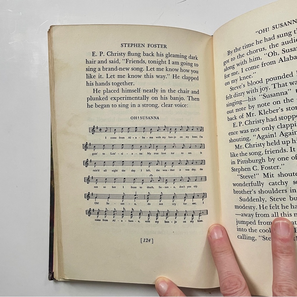 Vintage Library Copy The Story of Stephen Foster Book 1954 American Composer - Picture 5 of 9